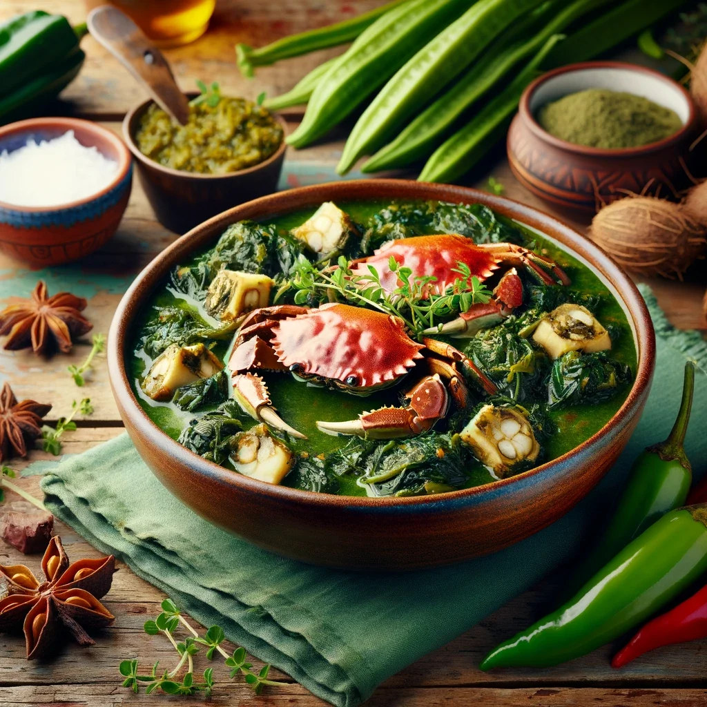 Crab and callaloo, Trinidad and Tobago national dish
