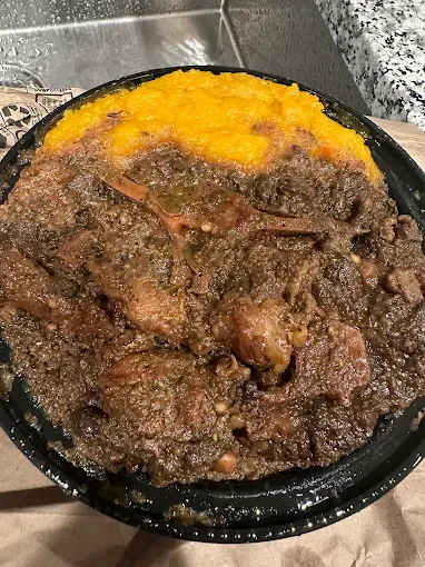 Stew oxtail plate with pumpkin